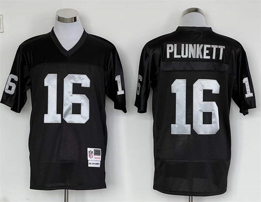 Men's Oakland Raiders Jim Plunkett Mitchell & Ness Black Legacy Replica jersey