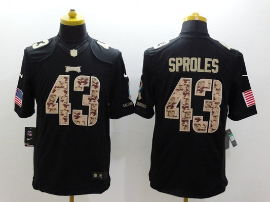 Men's Philadelphia Eagles Darren Sproles #43 Black Game Player jersey