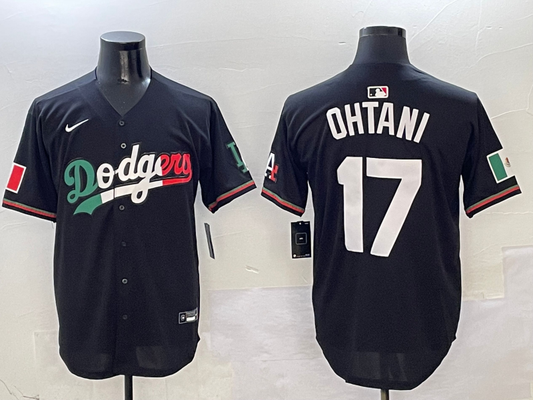 Men's Los Angeles Dodgers Shohei Ohtani Black Game Player jersey