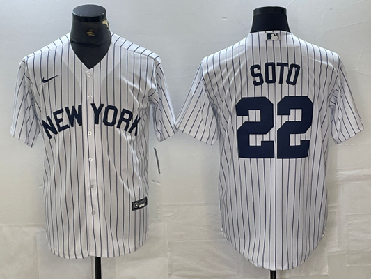 Men's New York Yankees Juan Soto #22 White Limited jersey