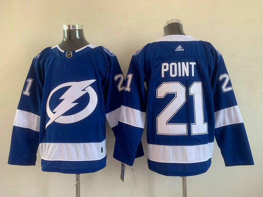 Men's Tampa Bay Lightning Brayden Point #21 Blue Home Breakaway Player jersey