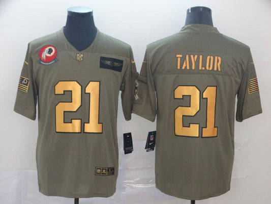 Men's Washington Commanders Sean Taylor #21 Brown Authentic Game jersey
