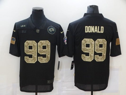 Men's Los Angeles Rams #99 Aaron Donald Black Game Player jersey