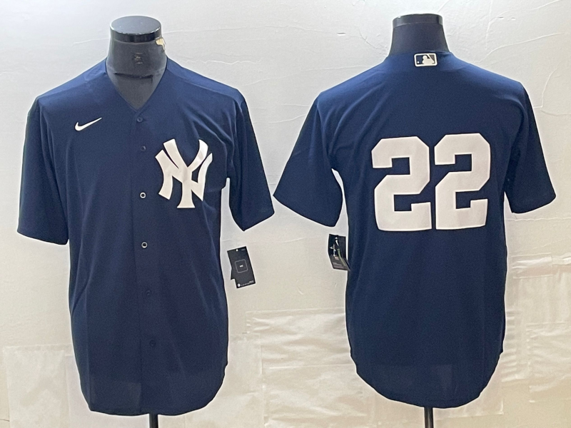Men's New York Yankees Juan Soto #22 Navy Replica Player Name jersey