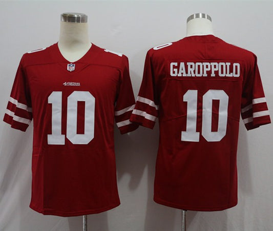 Men's San Francisco 49ers Jimmy Garoppolo #10 Red Game jersey