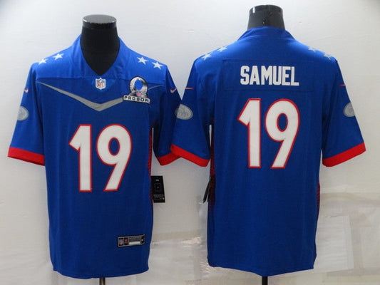 Men's San Francisco 49ers Deebo Samuel #19 Blue ALL STAR Game jersey