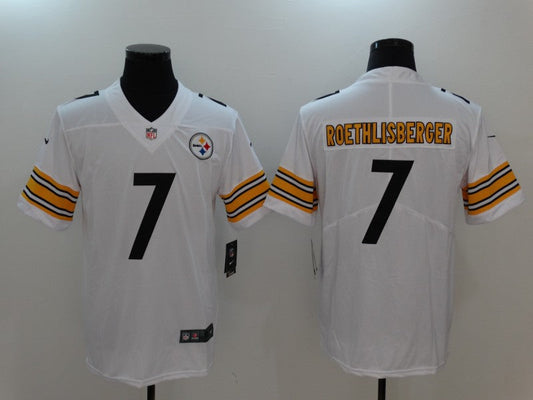 Men's Pittsburgh Steelers Ben Roethlisberger #7 White Game jersey