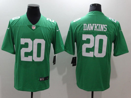Men's Philadelphia Eagles Brian Dawkins #20 Green Game Player jersey