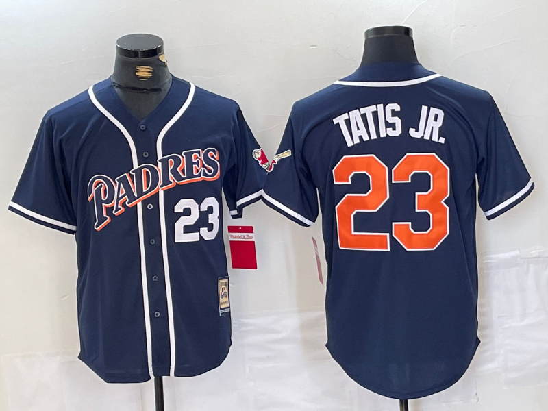 Men's San Diego Padres Fernando Tatis Jr. #23 Navy Replica Player jersey