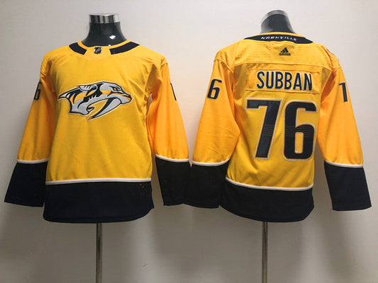 Men's Nashville Predators P.K. Subban #76 Gold Home Breakaway jersey