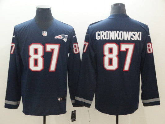 Men's New England Patriots Rob Gronkowski #87 Navy Player Game jersey