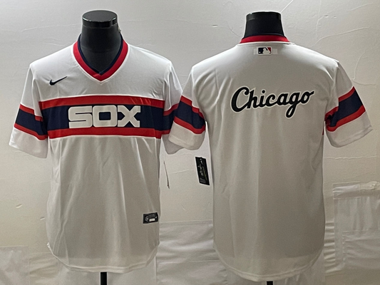 Men's Chicago White Sox White Home Cooperstown Collection Game jersey