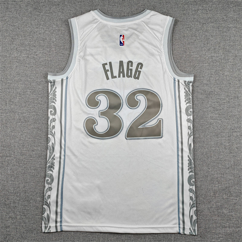 Men's Dallas Mavericks Cooper Flagg #32 White 2024/25 Swingman Player Jersey - City Edition