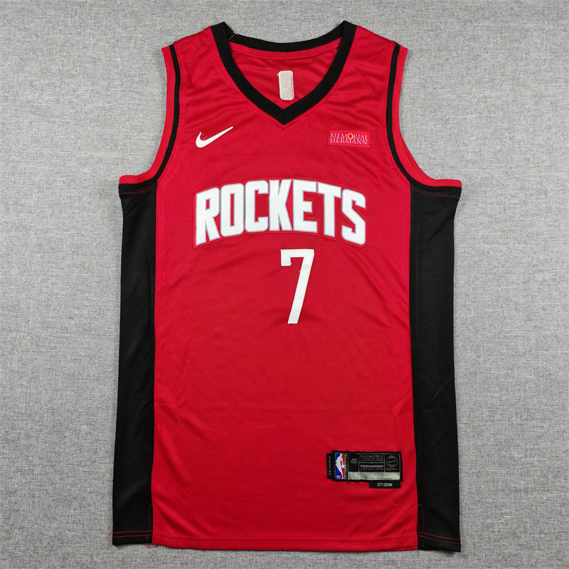 Men's Houston Rockets Kevin Durant #7 Red Swingman Player Jersey - Icon Edition