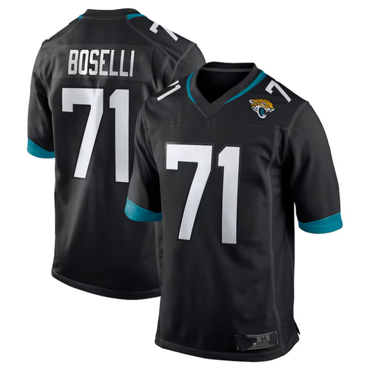 #71 Tony Boselli Player J.Jaguars Black Game Retired Football Jerseys