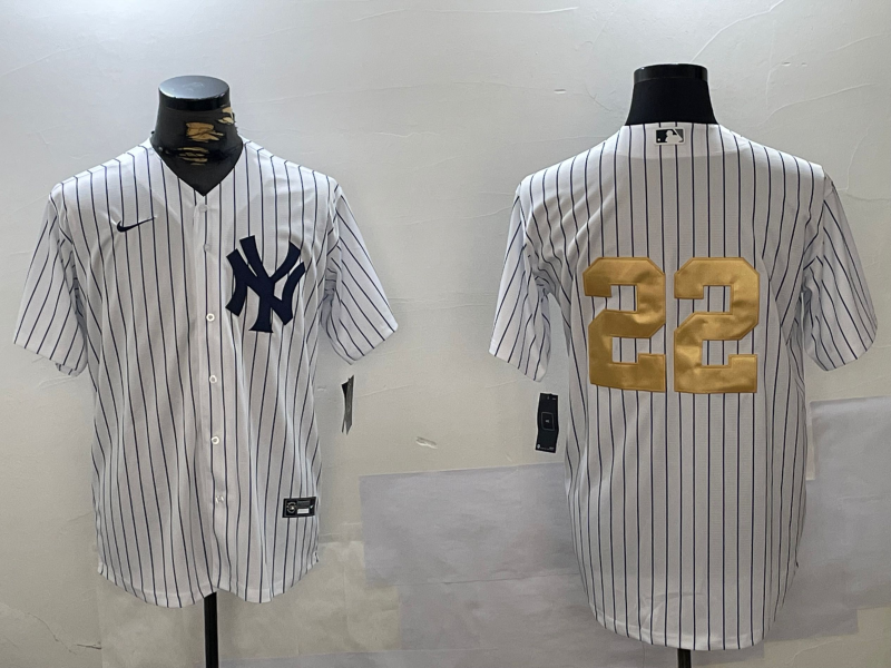 Men's New York Yankees Juan Soto #22 White Player jersey