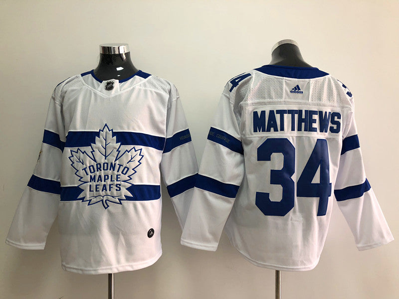 Men's Toronto Maple Leafs Auston Matthews #34 White Authentic Player jersey