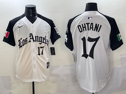 Men's Los Angeles Dodgers Shohei Ohtani #17 White Team Player Game Jersy