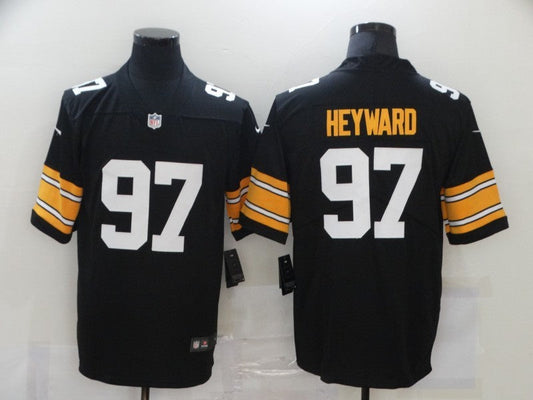 Men's Pittsburgh Steelers Cameron Heyward #97 Black Player Game jersey