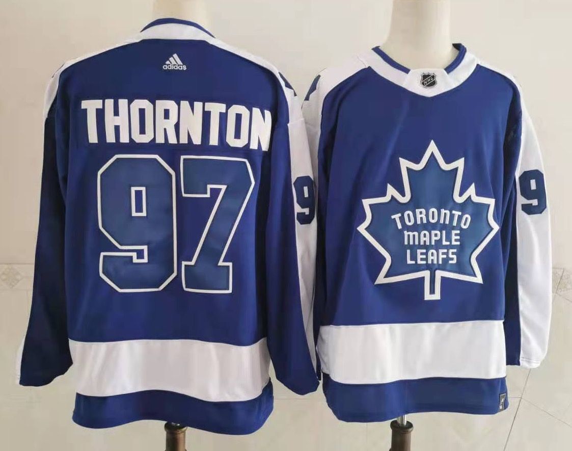Men's Toronto Maple Leafs Joe Thornton #97 Blue Player jersey