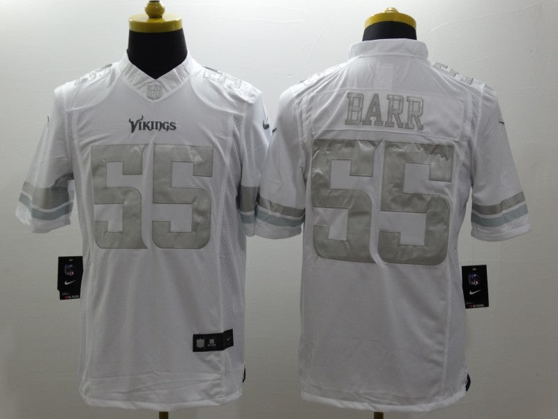 Men's Minnesota Vikings Anthony Barr #55 White Game Player jersey