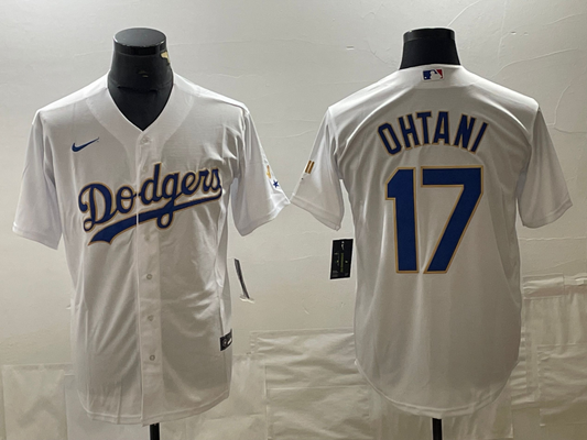 Men's Los Angeles Dodgers Shohei Ohtani #17 White Alternate Player jersey