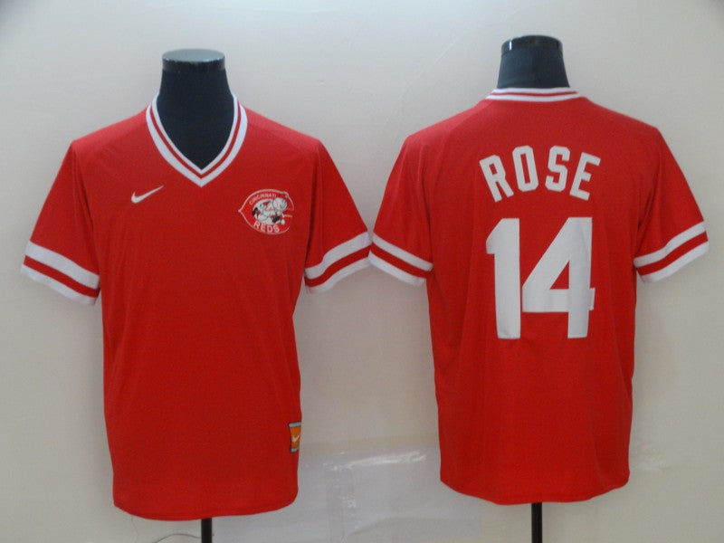 Men's Cincinnati Reds Pete Rose #14 Red Fashion Stitched jersey