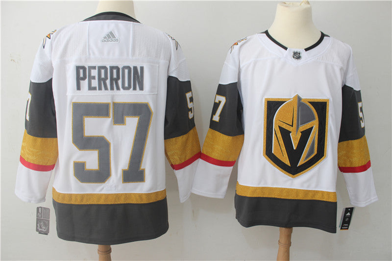 Men's Vegas Golden Knights David Perron #57 White Breakaway Player jersey