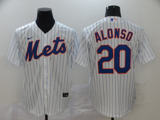 Men's New York Mets Pete Alonso #20 White Replica Baseball jersey
