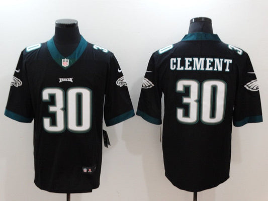 Men's Philadelphia Eagles Corey Clement #30 Black Game jersey