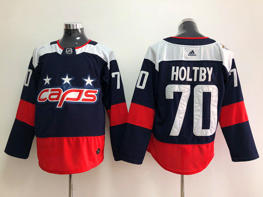Men's Washington Capitals Braden Holtby #70 Navy Home Breakaway Player jersey