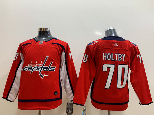 Men's Washington Capitals Braden Holtby #70 Red Breakaway Home Player jersey