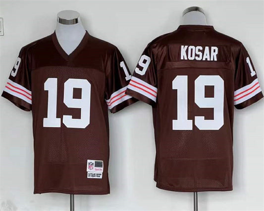 Men's Cleveland Browns Bernie Kosar Mitchell & Ness Brown Legacy Replica Player jersey