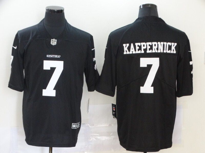 Men's San Francisco 49ers #7 Colin Kaepernick Player jersey Black