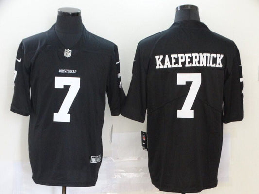 Men's San Francisco 49ers #7 Colin Kaepernick Player jersey Black