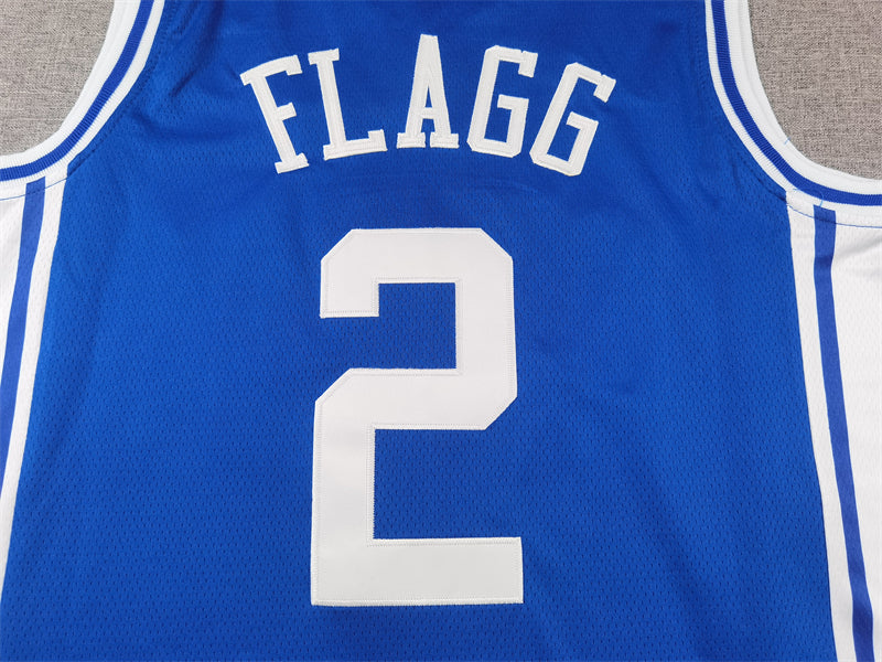 Men's Duke Blue Devils Cooper Flagg #2 Blue Replica Basketball Jersey
