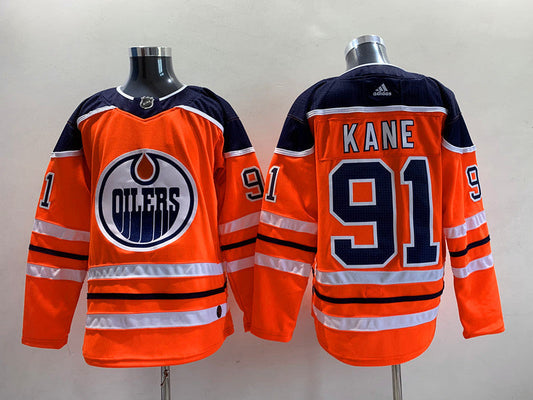 Men's Edmonton Oilers Evander Kane #91 Orange Breakaway Player jersey