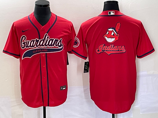 Men's Cleveland Guardians Red Alternate Replica Team jersey