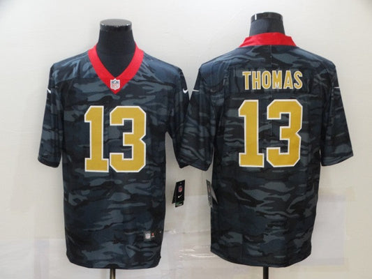 Men's New Orleans Saints Michael Thomas #13 Gray Camouflage Game jersey