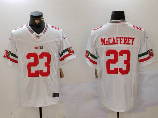 Men's San Francisco 49ers Christian McCaffrey #23 White Alternate Vapor F.U.S.E. Limited jersey