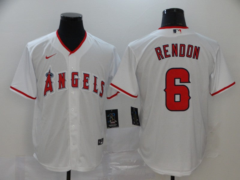 Men's Los Angeles Angels Anthony Rendons #6 White Sewn Player jersey