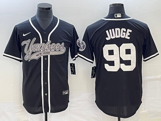 Men's New York Yankees Aaron Judge #99 Black Player jersey Joint Edition