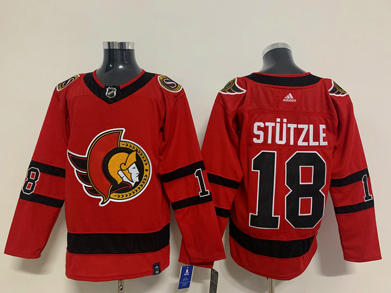 Men's Ottawa Senators Tim Stutzle #18 Red Player Game jersey