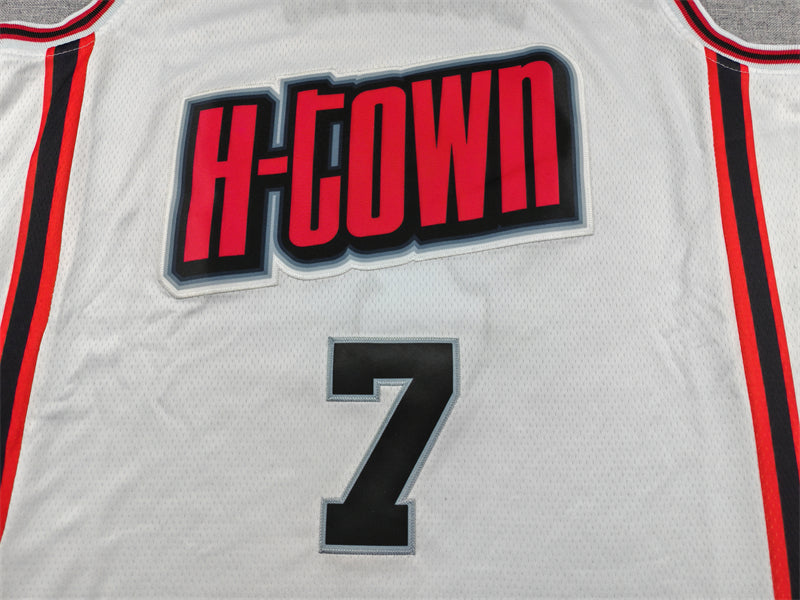 Men's Houston Rockets Kevin Durant #7 White 2024/25 Swingman Player Jersey - City Edition