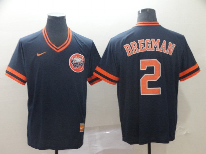 Men's Houston Astros Alex Bregman #2 Navy Replica Player jersey