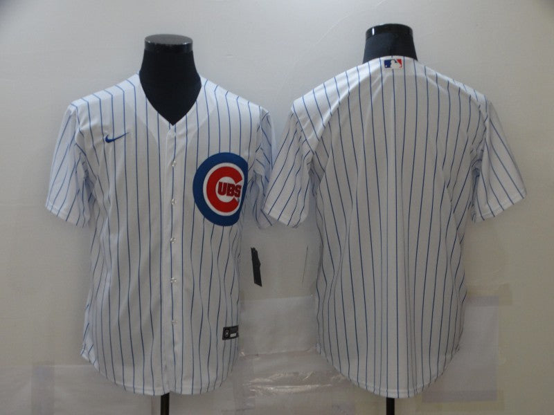 Men's Chicago Cubs White Home Blank Replica jersey