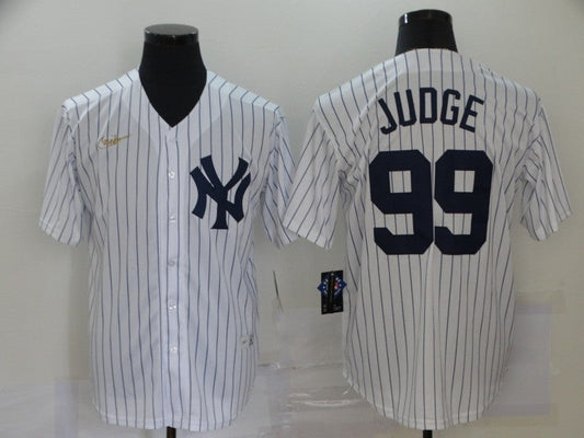 Men's New York Yankees Aaron Judge #99 White Player jersey