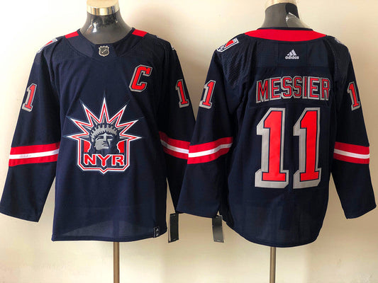 Men's New York Rangers Mark Messier #11 Navy Player jersey