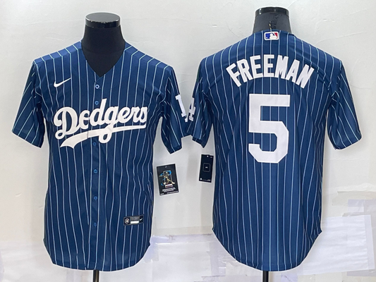 Men's Los Angeles Dodgers Freddie Freeman #5 Blue Player Game jersey