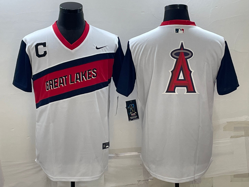 Men's Los Angeles Angels White Replica Game jersey